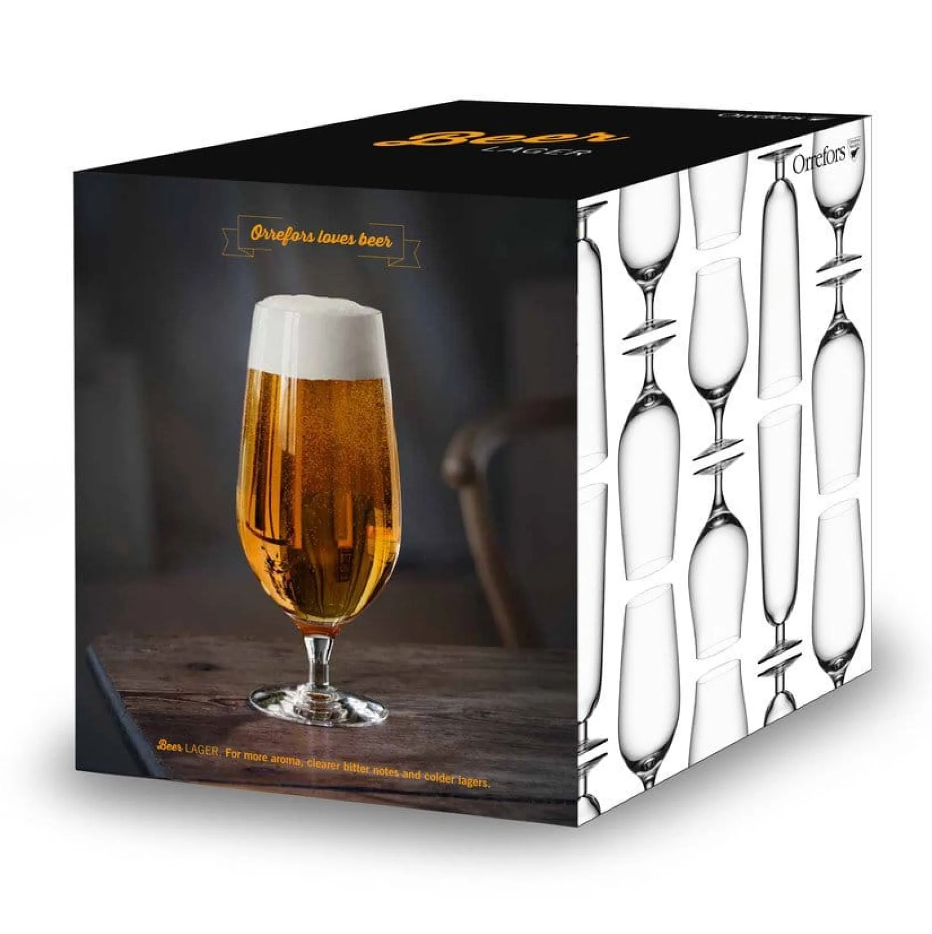 Beer Lager Ølglass 4-Pakn.
