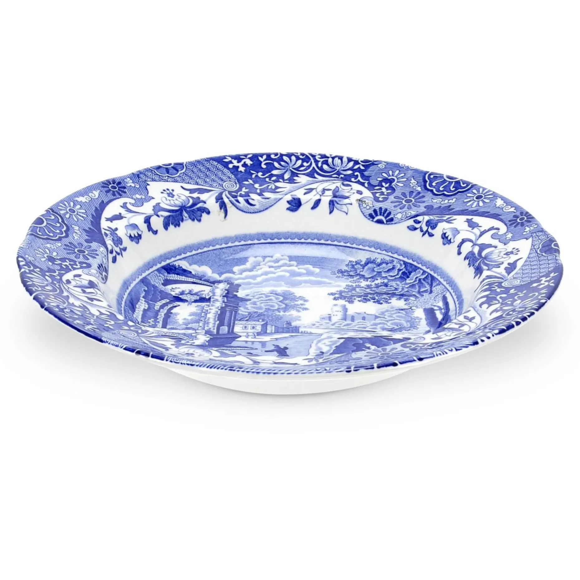 Blue Italian Dyp Tallerken