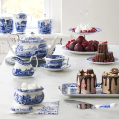 Blue Italian Sukkerskal Med Lokk