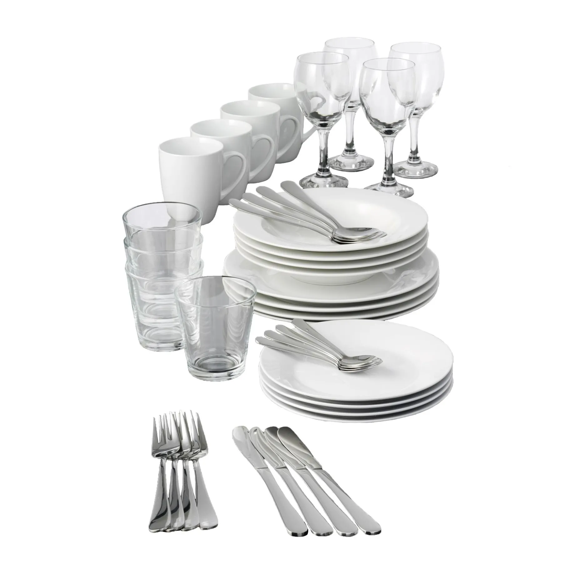 Cafe Serveringssett 40 Deler