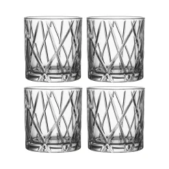 City Double Old Fashioned Glass 4-Pakk