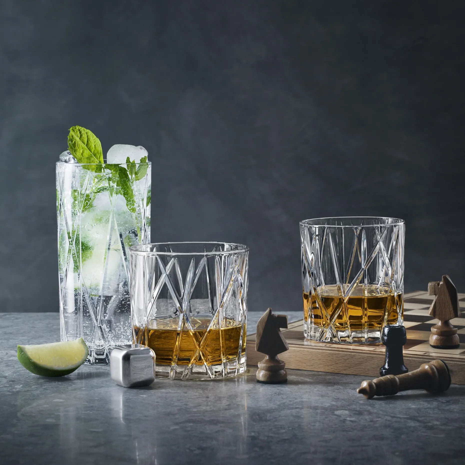 City Double Old Fashioned Glass 4-Pakk