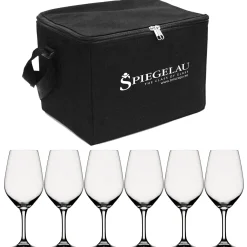 Expert Vinglass Veske Svart Inkl 6 Vinglass
