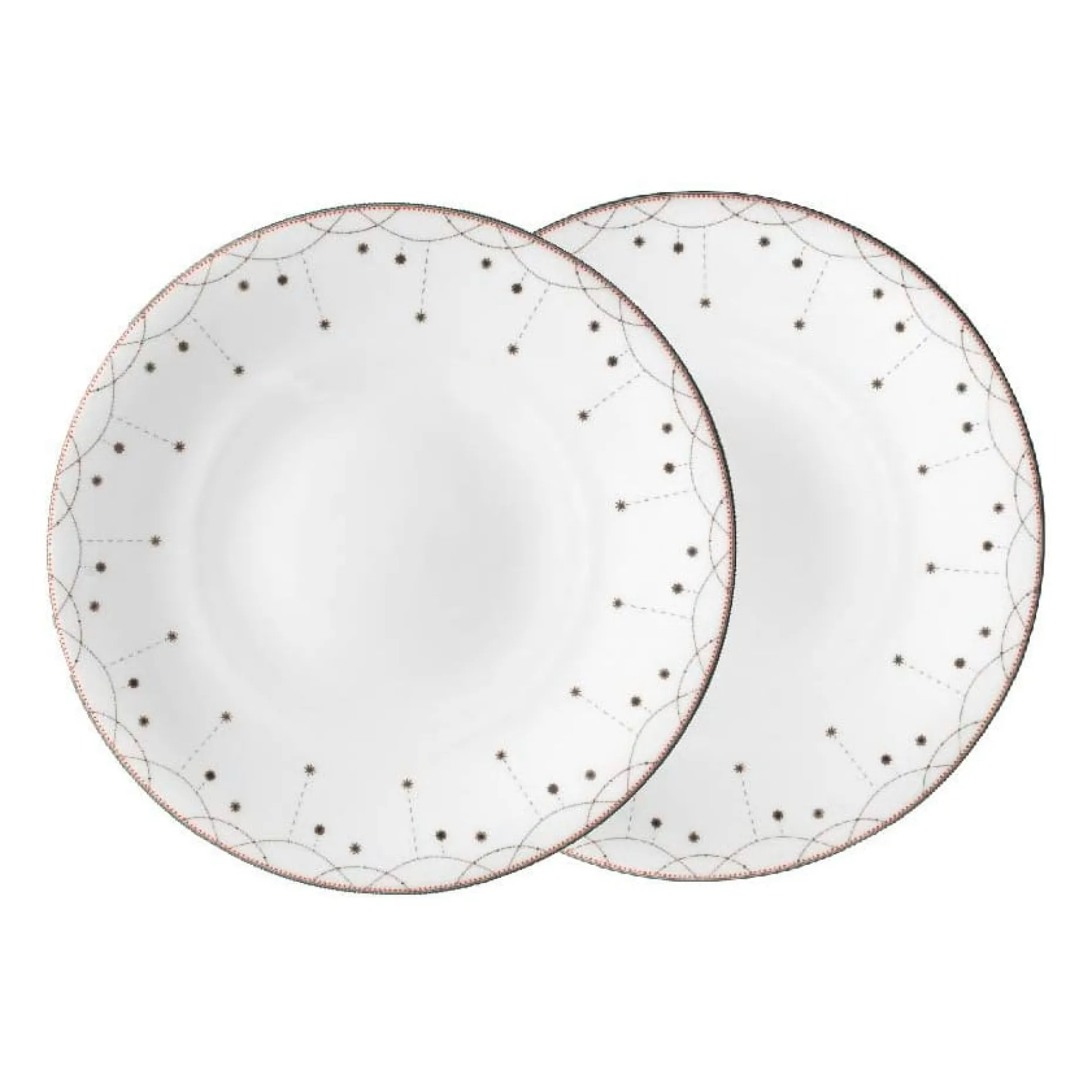 Julemorgen Girlander Tallerken 2-Pakning O 28 Cm