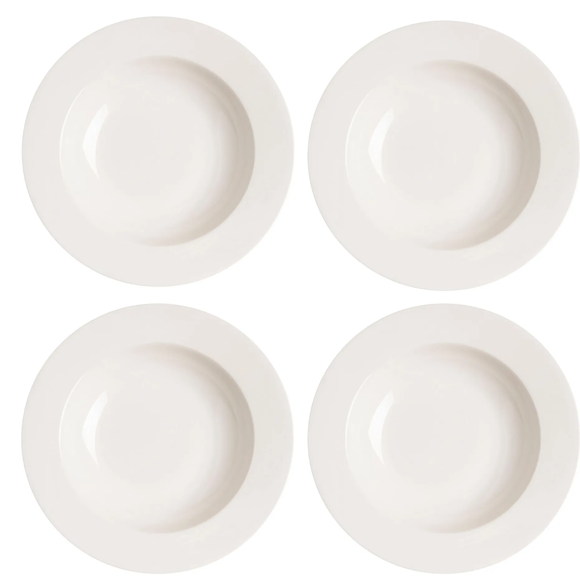 Kalk Dyp Tallerken 23 Cm 4-Stk.