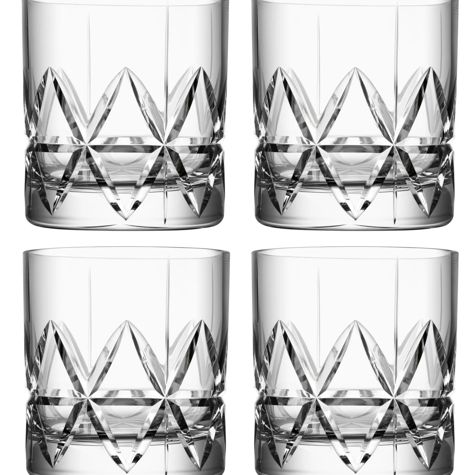 Peak Double Old Fashioned Glass 4-Stk.