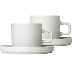 Pilar Kaffekopp Med Fat 2-Stk.