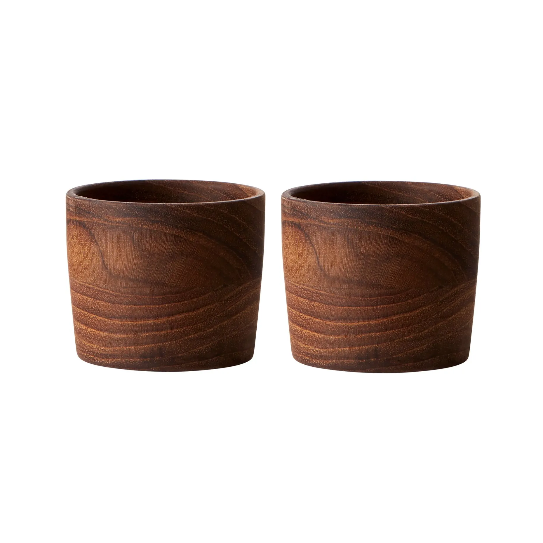 Raw Eggeglass Teak 2-Pakning