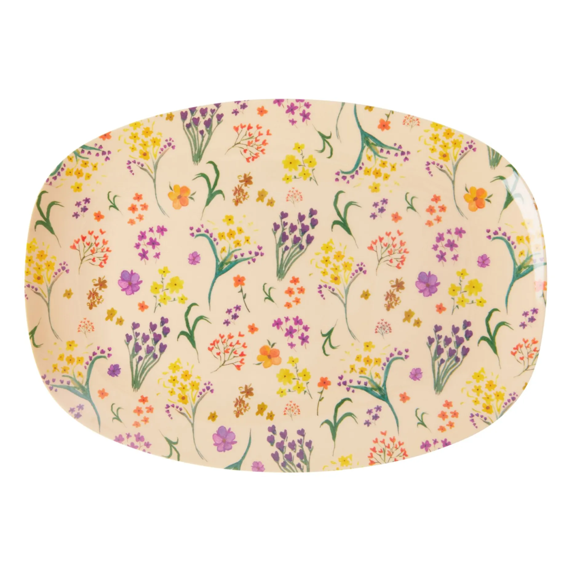 Rice Melamintallerken 16,5X23 Cm