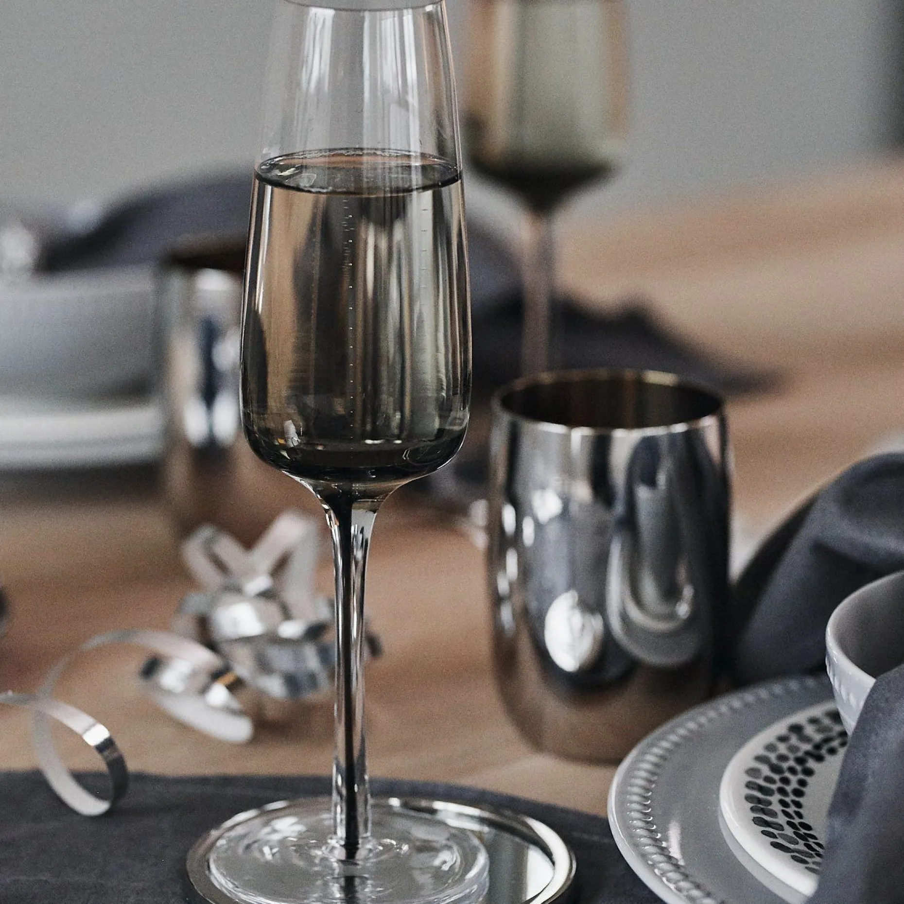 Smoke Champagneglass