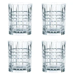 Square Whiskyglass 34 Cl 4-Stk.