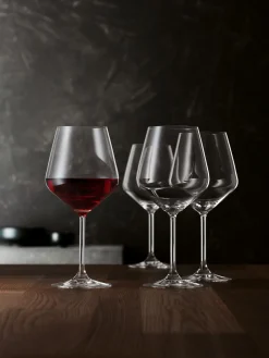 Style Burgundy Rodvinsglass 4-Pakning